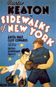 Sidewalks of New York Movie Poster Print showcasing urban landscape.