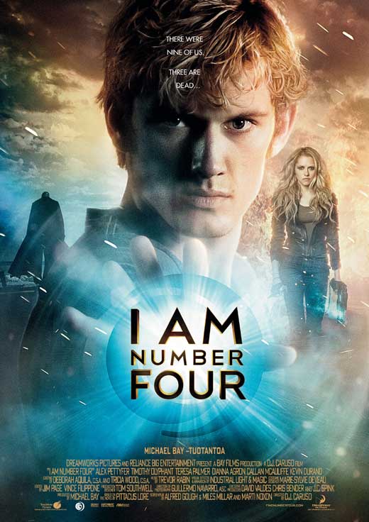 I Am Number Four Movie Poster Print featuring dynamic sci-fi imagery.