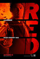 Vibrant Red Movie Poster Print for home decor