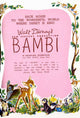 Bambi Movie Poster Print featuring classic Disney characters.