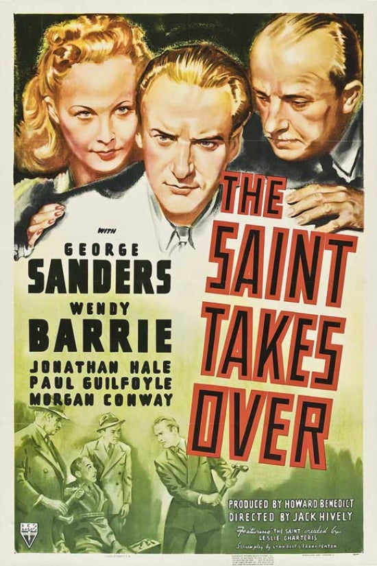 The Saint Takes Over Movie Poster Print, classic film art.