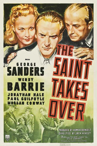 The Saint Takes Over Movie Poster Print, classic film art.