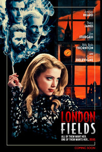 London Fields Movie Poster Print featuring captivating film artwork.