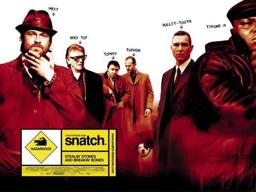Snatch Movie Poster Print showcasing dynamic design for film enthusiasts