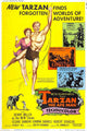 Tarzan The Ape Man Movie Poster Print featuring vibrant jungle imagery.