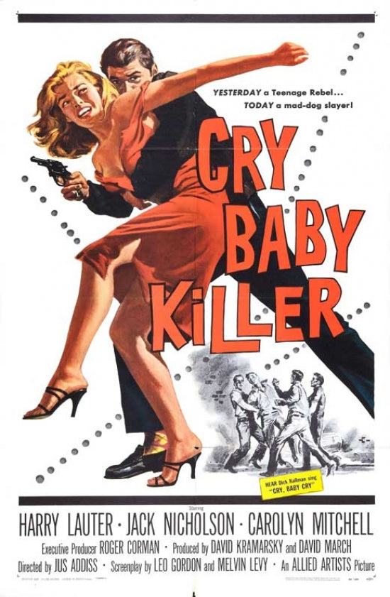 The Cry Baby Killer Movie Poster Print showcasing vibrant colors and classic cinema theme.