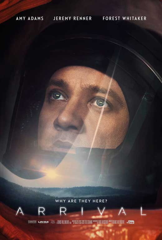 Arrival Movie Poster Print showcasing science fiction imagery.
