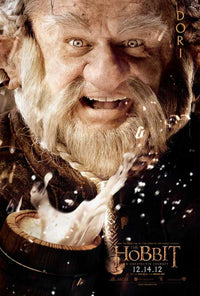 The Hobbit: An Unexpected Journey movie poster print featuring fantasy adventure theme.