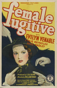Female Fugitive Movie Poster Print showcasing dramatic cinematic art.