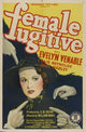Female Fugitive Movie Poster Print showcasing dramatic cinematic art.