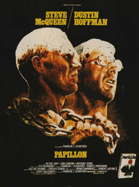 Papillon Movie Poster Print showcasing vibrant artwork