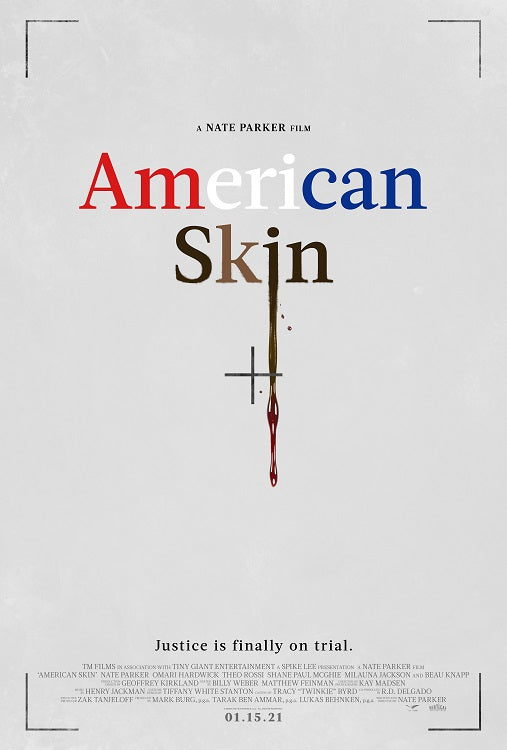 American Skin Movie Poster Print showcasing impactful artwork.