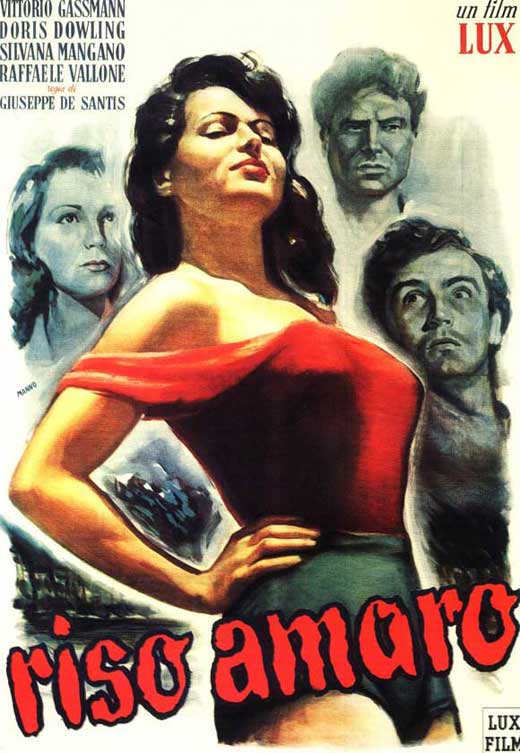 Bitter Rice Movie Poster Print - an iconic film poster with vibrant colors