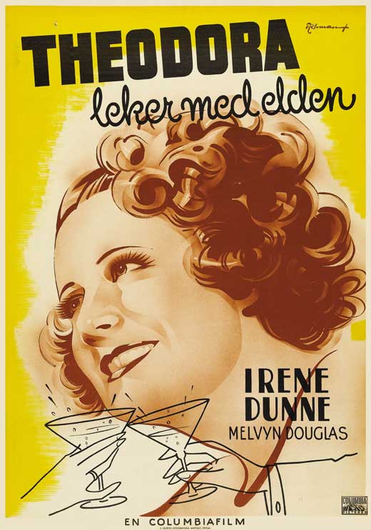 Theodora Goes Wild Movie Poster Print showcasing classic cinema art.