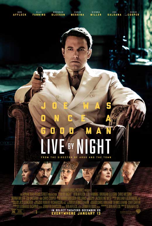 Live By Night Movie Poster Print showcasing cinematic imagery