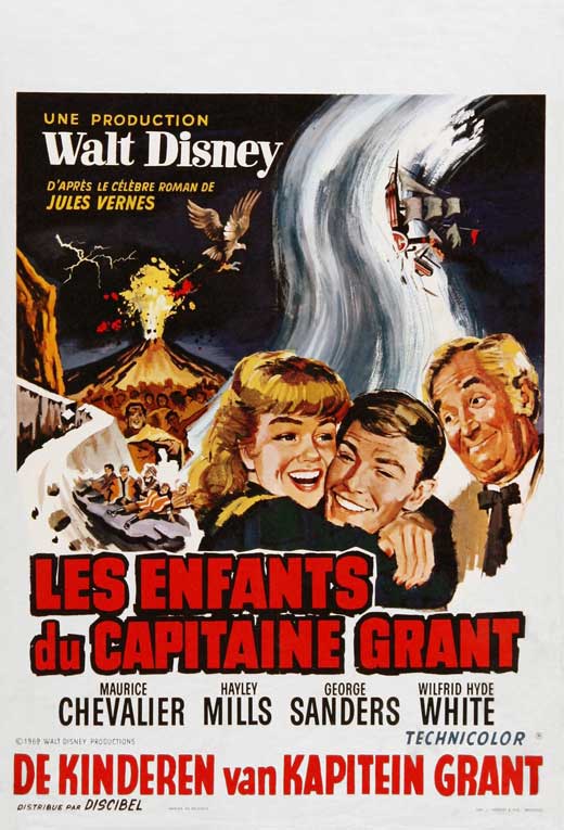 In Search of the Castaways Movie Poster Print showcasing vibrant colors and classic imagery.