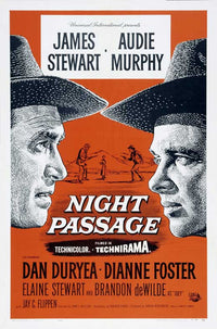Night Passage Movie Poster Print showcasing vibrant colors and adventure theme.