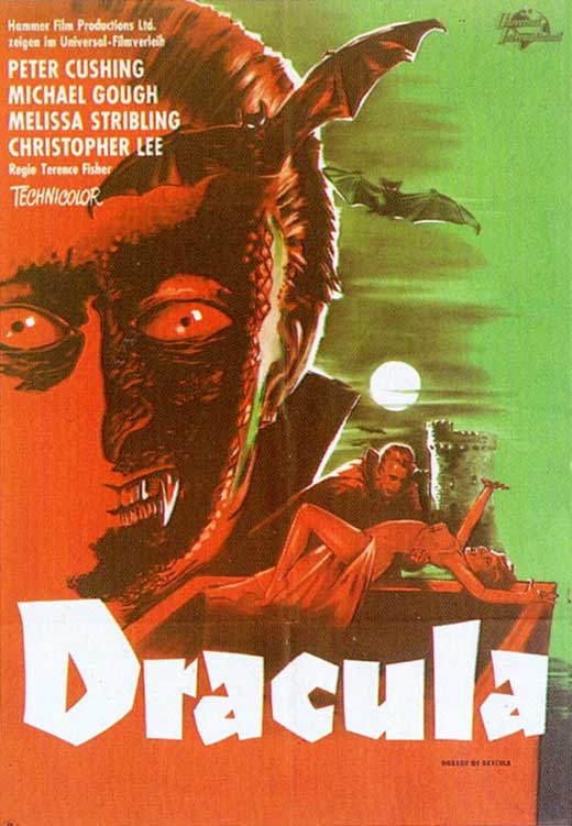 Dracula Movie Poster Print featuring classic horror art
