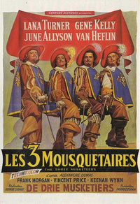 The Three Musketeers Movie Poster Print showcasing classic adventure imagery.