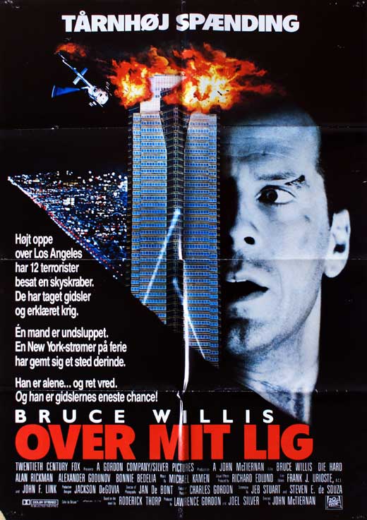 Die Hard Movie Poster Print showcasing classic action film art.