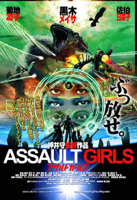 Assault Girls Movie Poster Print showcasing bold graphics and vibrant colors.