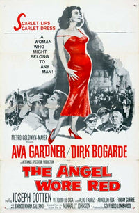 The Angel Wore Red Movie Poster Print displayed in a stylish setting.