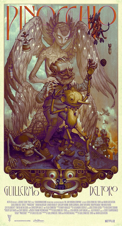 Guillermo del Toro's Pinocchio Movie Poster Print (27x40)