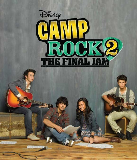 Camp Rock: The Final Jam Movie Poster Print featuring vibrant characters and scenes from the film.
