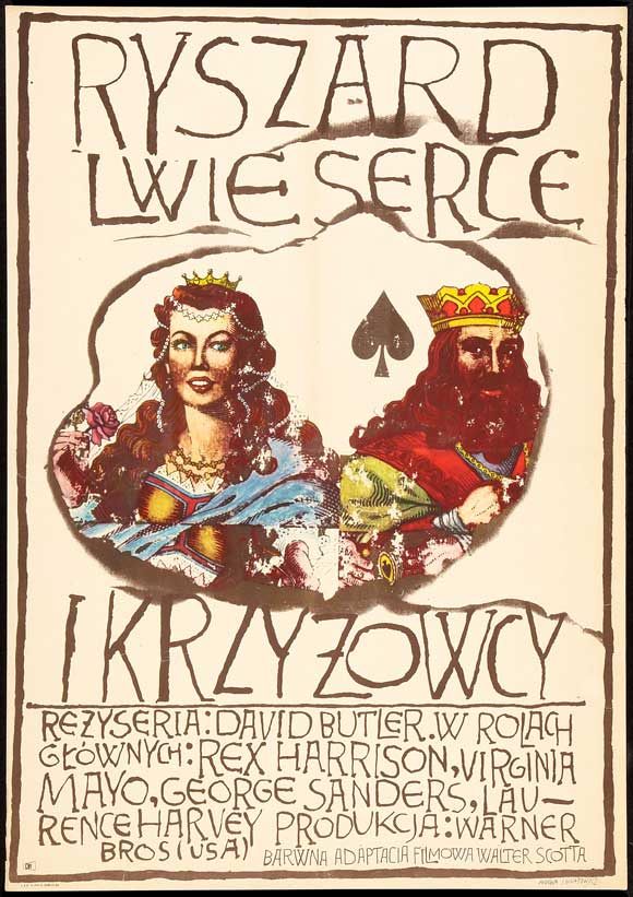King Richard and the Crusaders movie poster print featuring classic film imagery.