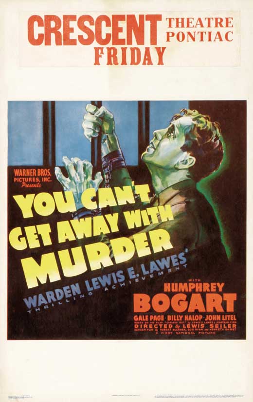 You Can't Get Away With Murder movie poster print featuring dramatic imagery.