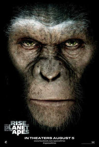 Rise of the Planet of the Apes movie poster print showcasing cinematic art.