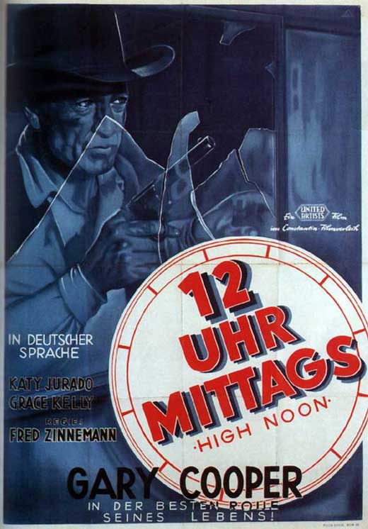 High Noon Movie Poster Print featuring classic Western film imagery.