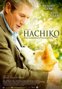 Hachiko: A Dog's Story Movie Poster Print showcasing a beloved dog and owner.