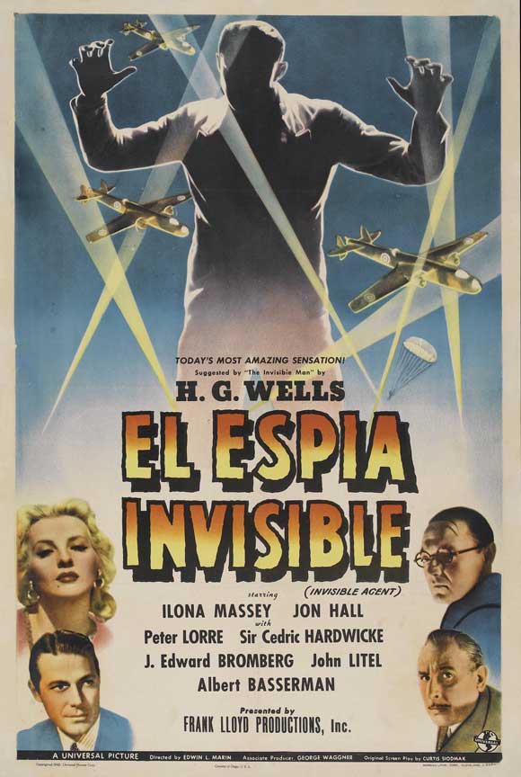 Invisible Agent Movie Poster Print showcasing classic cinema.