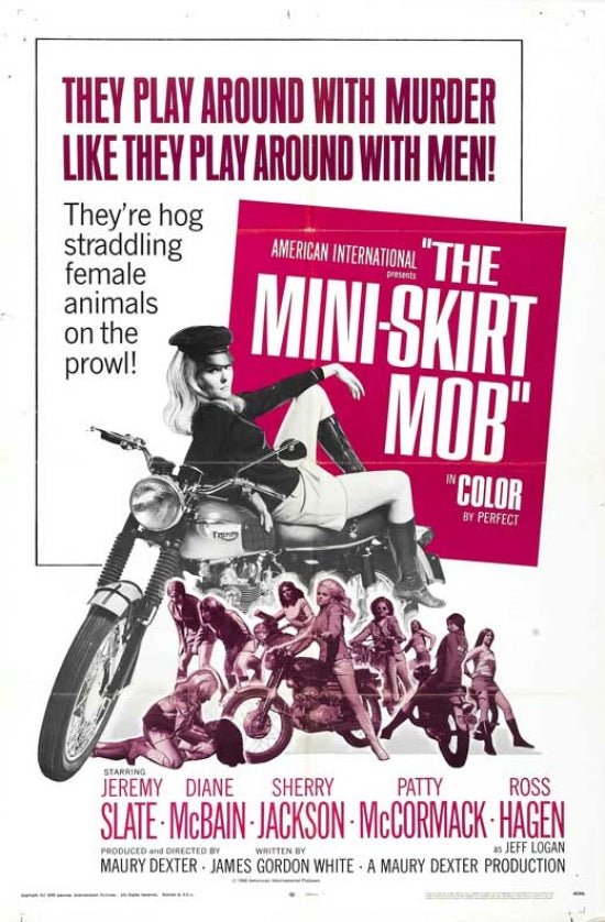 The Mini-Skirt Mob movie poster print featuring stylish design.
