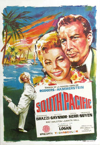 South Pacific Movie Poster Print showcasing classic musical artwork.