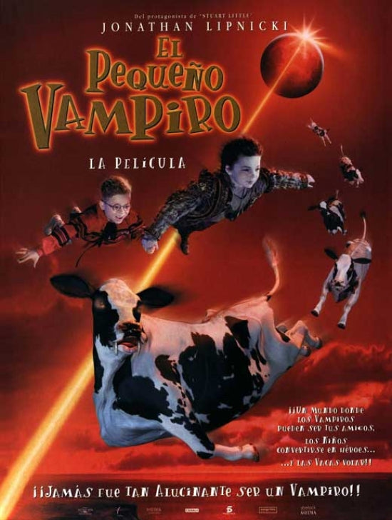 The Little Vampire Movie Poster featuring playful and spooky elements.
