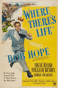 Where There's Life Movie Poster Print showcasing classic cinema art