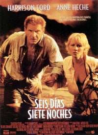 Six Days, Seven Nights Movie Poster Print featuring vibrant artwork