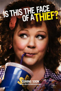 Identity Thief Movie Poster Print featuring vibrant graphics.