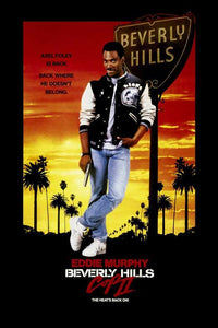 Beverly Hills Cop II Movie Poster Print featuring iconic imagery.
