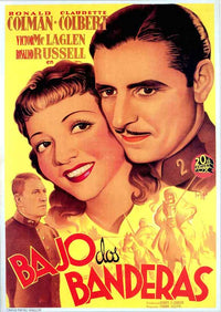 Under Two Flags Movie Poster Print showcasing classic cinema art
