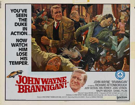 Brannigan Movie Poster Print showcasing classic film imagery.