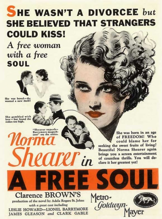 A Free Soul Movie Poster Print showcasing classic cinema art