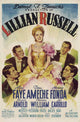 Lillian Russell Movie Poster Print showcasing classic cinema elegance.