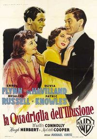 Four's a Crowd Movie Poster Print displayed in a stylish setting.