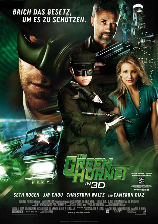 The Green Hornet Movie Poster Print showcasing classic superhero action.