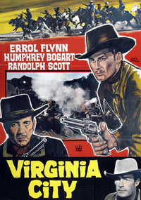 Virginia City Movie Poster Print showcasing classic western film aesthetics.
