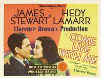 Come Live with Me Movie Poster Print - vibrant cinema art piece