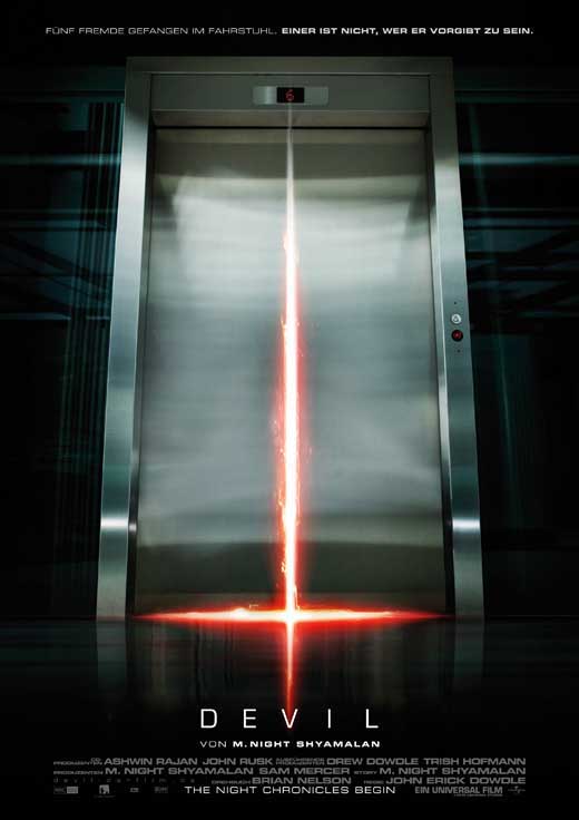 Devil Movie Poster Print showcasing chilling horror artwork.